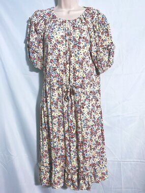 The Get Light Blue Floral Dress Size S